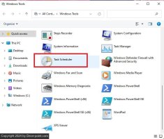  to open windows task scheduler control tools task