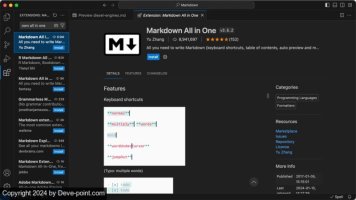 Vscode markdown all in one 800x450