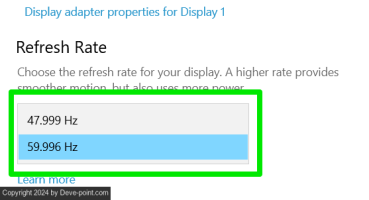 Change display refresh rate e1721263298554