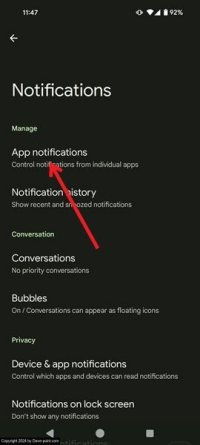 Nable push notifications android app notifications