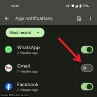 Enable push notifications android disable push