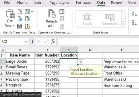 P down list in google sheets and excel excel final