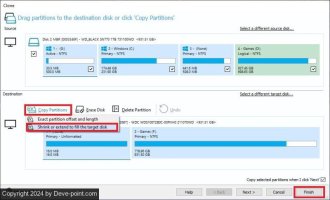 Clone windows 10 to ssd select options 800x486