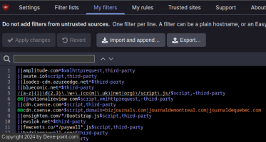 Edge adblock ublock filters