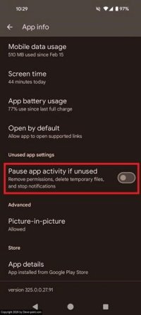  push notifications not working settings pause app