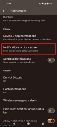 Otifications not working notifications lock screen