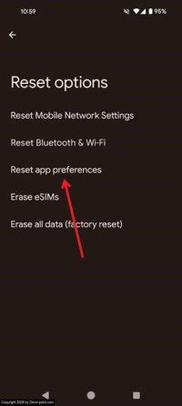 Sh notifications not working reset app preferences