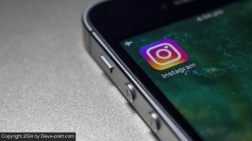 Instagram app on a phone