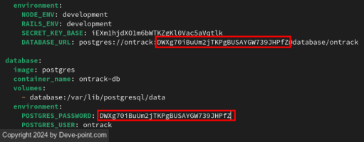 Pp ontrack linux 05 database password variable set