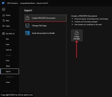 Export word to pdf new pdf